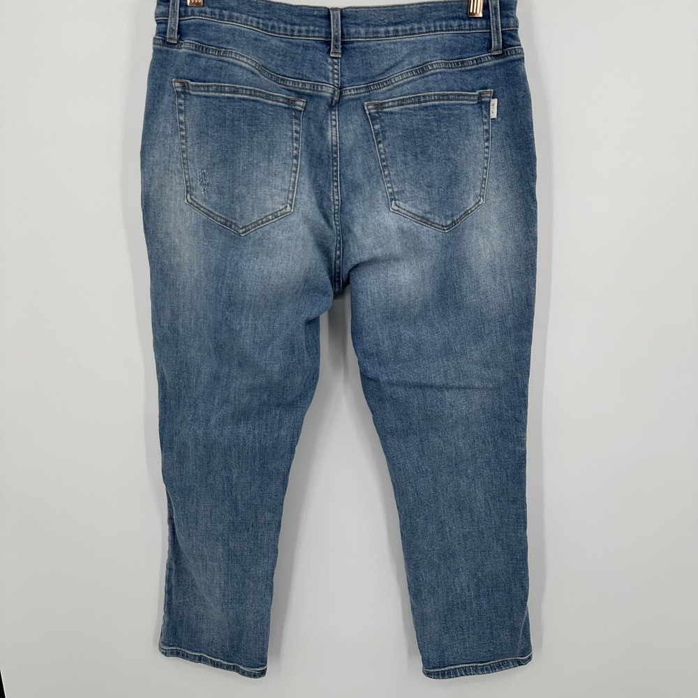 Oliver Logan Crosby Boyfriend Jeans Womens 32 Distressed Stretch Denim Ripped - Picture 7 of 11